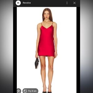 Revolve Red Satin Slip Dress by Revolve